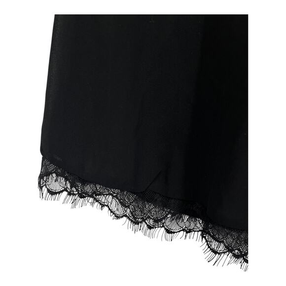 Dress the Population dress Corey Chiffon fit & flare cocktail black Medium M - Picture 4 of 7
